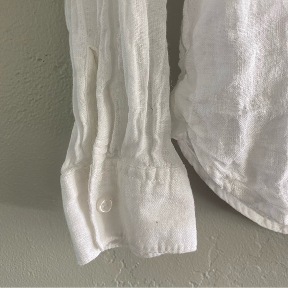 Rails Charli White Rose Gold Embroidered Star Button Down Blouse - Picture 5 of 12